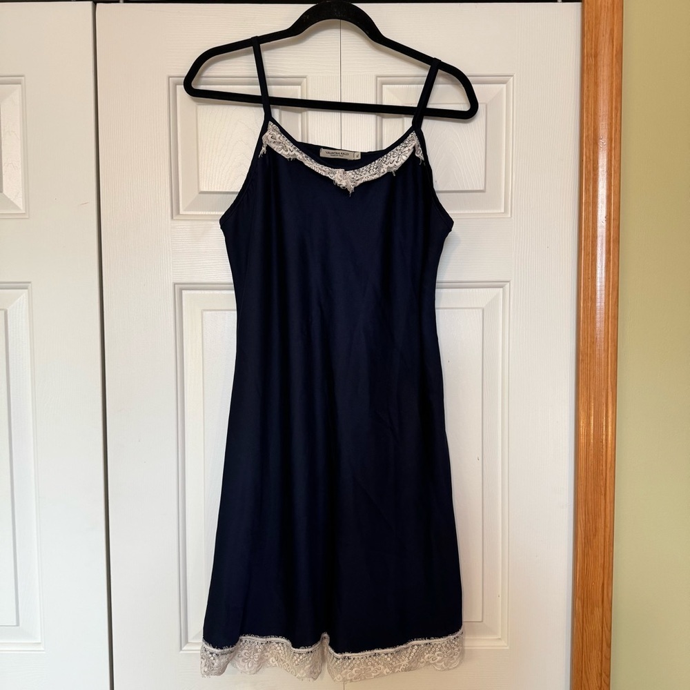 VALENTINA‎ NALDI Lace Trim Slip dress